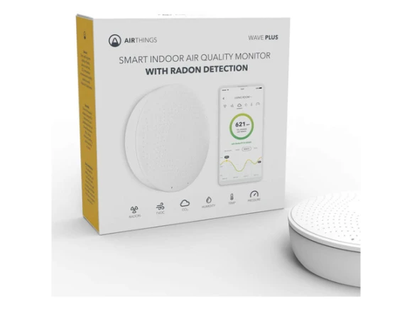 Indoor Air Monitor Wave Plus — Radon Detector, Airthings