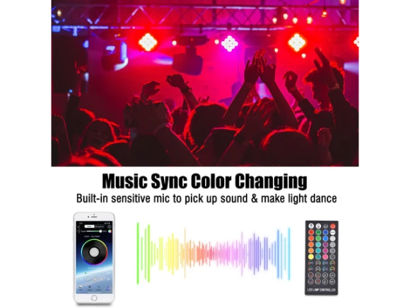 RGB LED String Lights — Smart Outdoor Lighting, Yescom