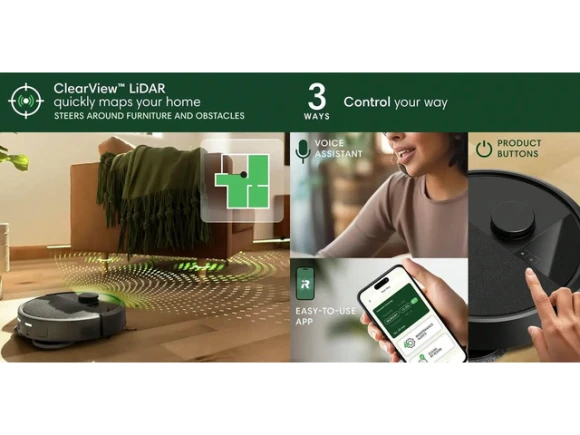 Robot Vacuum and Mop with AutoWash Dock — Robot Vacuum, iRobot