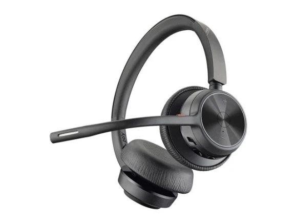 Voyager 4310 UC Wireless Headset with Charge Stand — Wireless Earbuds, Poly