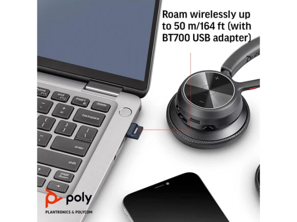 Voyager 4320 UC Wireless Headset — Wireless Earbuds, Poly