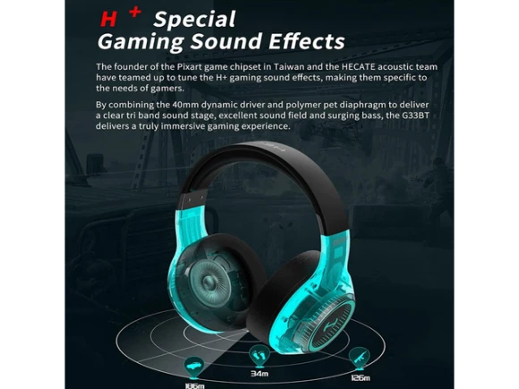 Wireless Gaming Headset — Wireless Earbuds, EDIFIER
