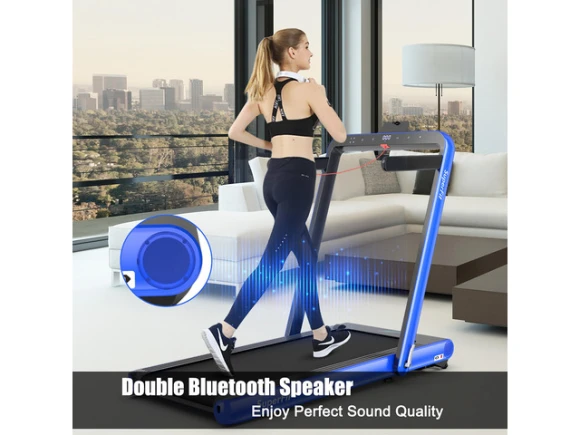 2-in-1 Folding Treadmill — Connected Equipment, COSTWAY