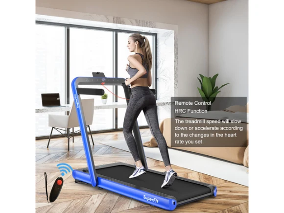 2-in-1 Folding Treadmill — Connected Equipment, COSTWAY