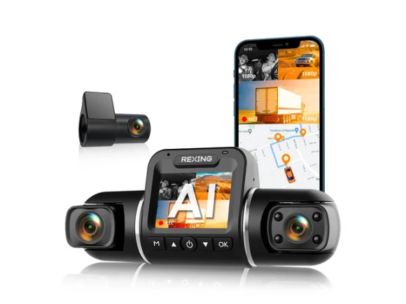 3-Channel Dash Camera — Dash Cam, Rexing
