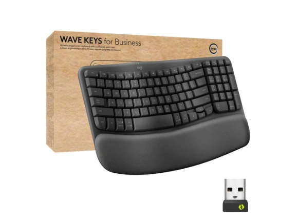 Ergonomic Wireless Keyboard — Bluetooth Keyboard, Logitech