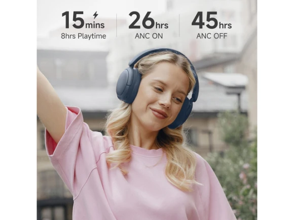 Hybrid ANC True Wireless Over-Ear Bluetooth Headphones — Wireless Earbuds, EDIFIER