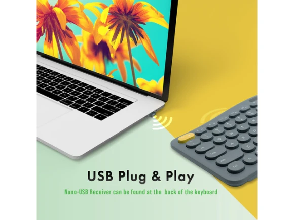 Wireless Ergonomic Split Keyboard — Bluetooth Keyboard, J-Tech Digital