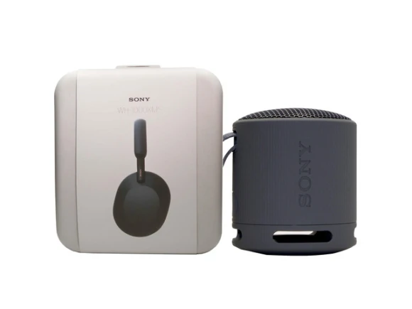 Noise-Canceling Headphones and Speaker Bundle — Wireless Earbuds, Sony