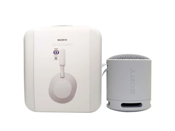 Noise-Canceling Wireless Headphones and Speaker Bundle — Wireless Earbuds, Sony