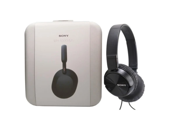 Noise-Canceling Wireless Over-Ear Headphones with On-Ear Wired Headphones — Wireless Earbuds, Sony