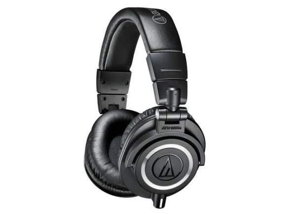 Professional Studio Monitor Headphones, Over-Ear, Black — Wireless Earbuds, Audio Technica