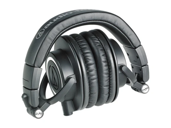 Professional Studio Monitor Headphones, Over-Ear, Black — Wireless Earbuds, Audio Technica