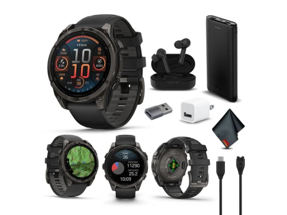 47mm AMOLED Smart Watch — Smart Watch, Garmin