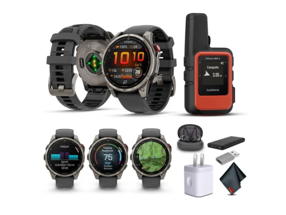 47mm Garmin Fenix 8 Pro Smartwatch with inReach Mini 2 Satellite Communicator — Smart Watch, Garmin