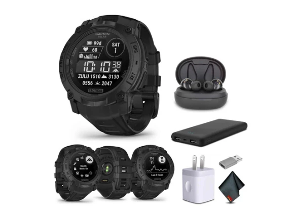 50mm Smartwatch and Wireless Earbuds Bundle — Smart Watch, Garmin