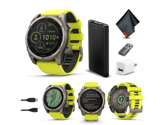 51 mm Solar Smart Watch with Sapphire Crystal — Smart Watch, Garmin