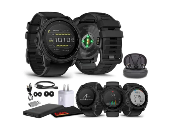 51mm GPS smartwatch, Black, Elite — Smart Watch, Garmin