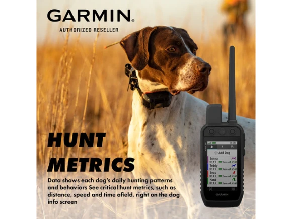 Dog Tracking and Training GPS Handheld with Dog Collar — Dog GPS Tracker, Garmin