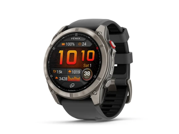 GPS Smartwatch, 51mm, Sapphire, Titanium Bundle — Smart Watch, Garmin
