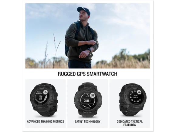 Instinct 3 45mm Solar Tactical Edition Smart Watch — Smart Watch, Garmin