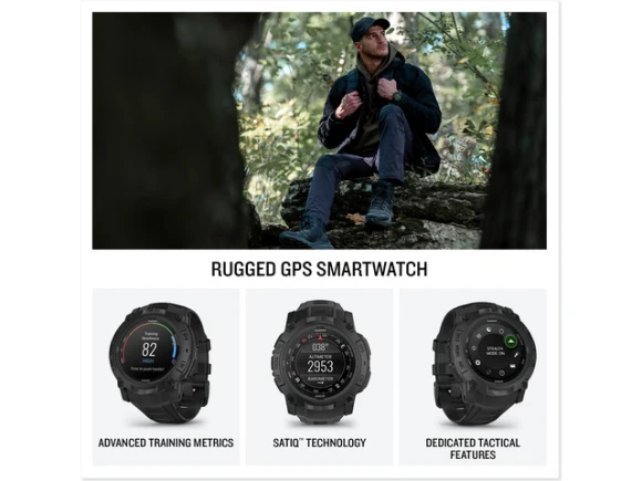 Instinct 3 Tactical Edition Smart Watch, 50mm — Smart Watch, Garmin