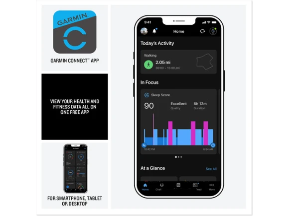 Smart Watch in Lunar Gold with Bone Silicone — Smart Watch, Garmin