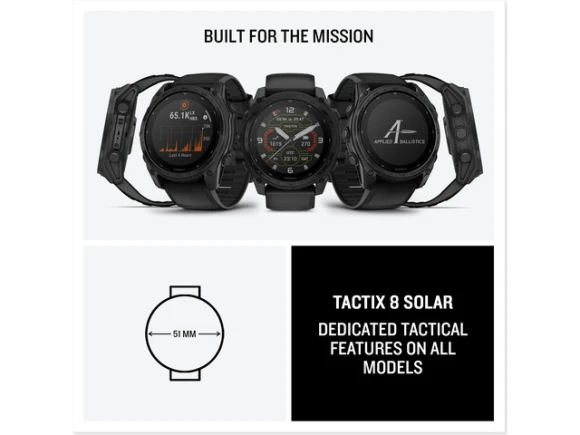 tactix 8 51mm GPS smartwatch — Smart Watch, Garmin