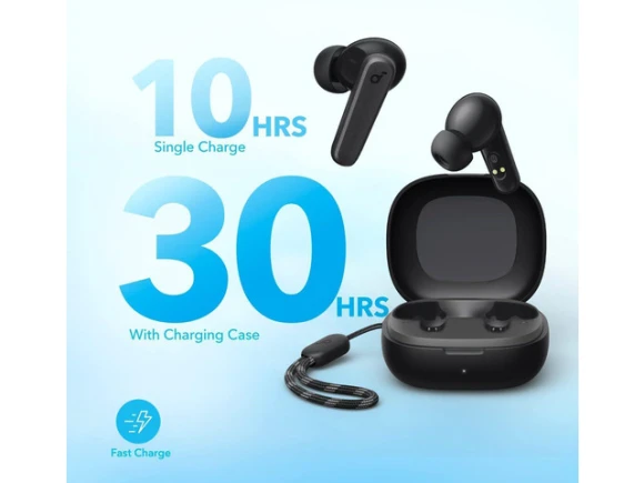 Active noise cancelling headphones and true wireless earbuds bundle — Wireless Earbuds, Soundcore