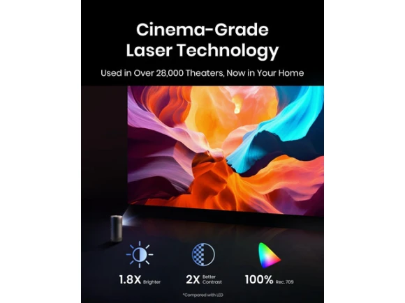 Capsule 3 Laser Projector — Smart Projector, Nebula