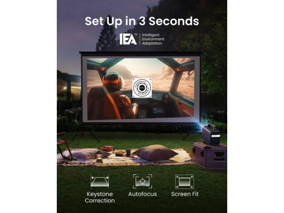 Mars 3 Portable Projector — Smart Projector, Nebula