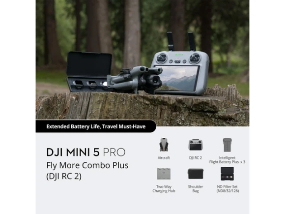 Mini 5 Pro Fly More Combo Plus with DJI RC2 drone — Drone, DJI