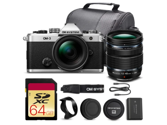 Mirrorless Camera Kit with 12–45mm f/4 PRO Lens — Digital Cameras & Camcorders, OM System