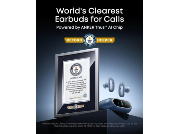 Noise-Cancelling Wireless Earbuds with Smart Display Charger — Wireless Earbuds, Soundcore