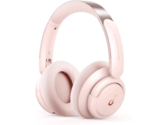 Pink Over-Ear Headphones — Wireless Earbuds, Soundcore