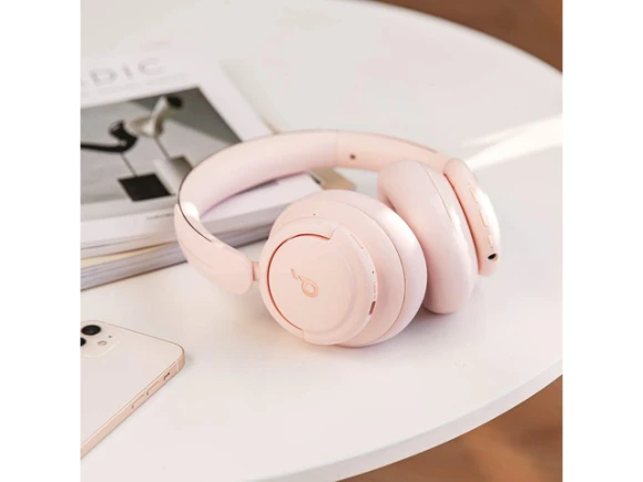 Pink Over-Ear Headphones — Wireless Earbuds, Soundcore