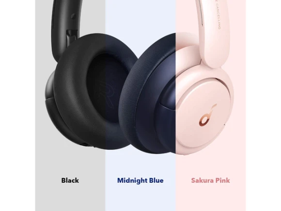 Pink Over-Ear Headphones — Wireless Earbuds, Soundcore
