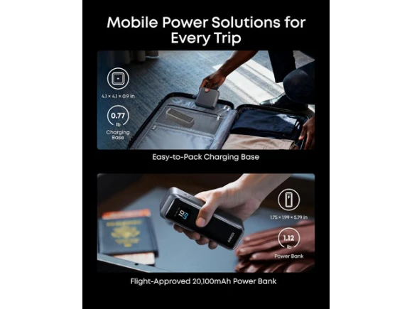 Portable Charger with Charging Base — Power Bank, Anker