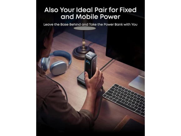 Portable Charger with Charging Base — Power Bank, Anker