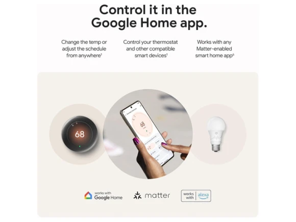 Programmable Thermostat — Smart Thermostat, Google Nest
