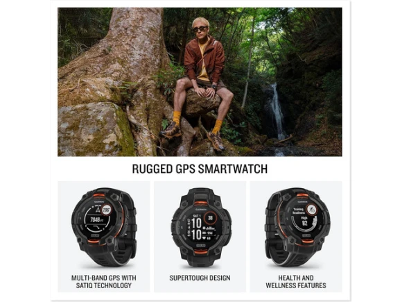 Rugged Outdoor GPS Smartwatch, 45 mm — Smart Watch, Garmin