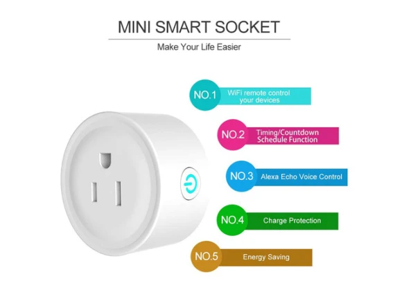 White WiFi Smart Plug — Smart Plug, EN-Labs