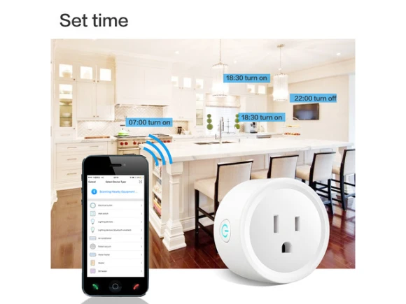 White WiFi Smart Plug — Smart Plug, EN-Labs