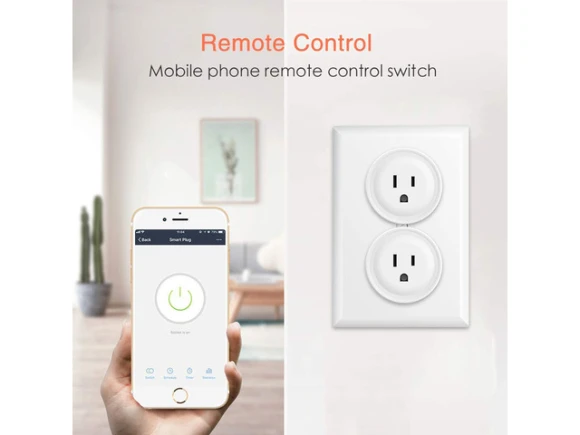 White WiFi Smart Plug — Smart Plug, EN-Labs