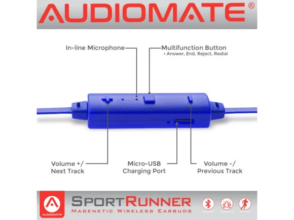 Wireless Bluetooth Headphones — Wireless Earbuds, Audiomate