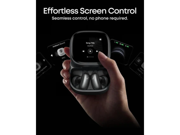 Wireless earbuds with Anker Nano Smart Display Charger — Wireless Earbuds, Soundcore