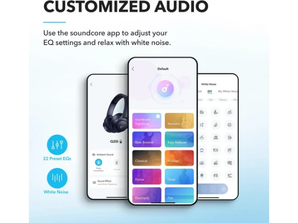 Wireless Over-Ear Bluetooth Headphones — Wireless Earbuds, Soundcore