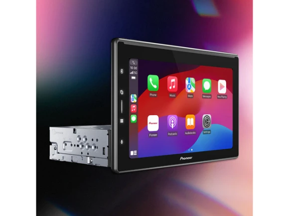 1-DIN Multimedia Receiver with Back-Up Bullet Camera — Car Infotainment System, Pioneer