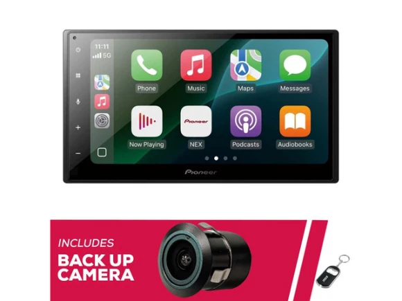 6.8-Inch Digital Multimedia Receiver with Bullet Camera — Car Infotainment System, Pioneer