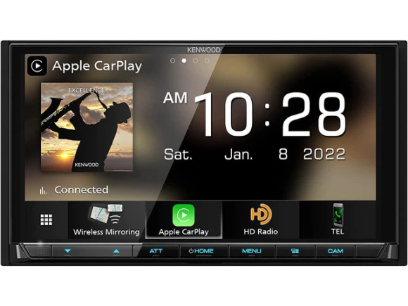 Car stereo receiver with 6.8-inch touchscreen — Car Infotainment System, KENWOOD